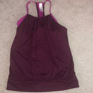 Ivivva size 12 purple double dutch tank